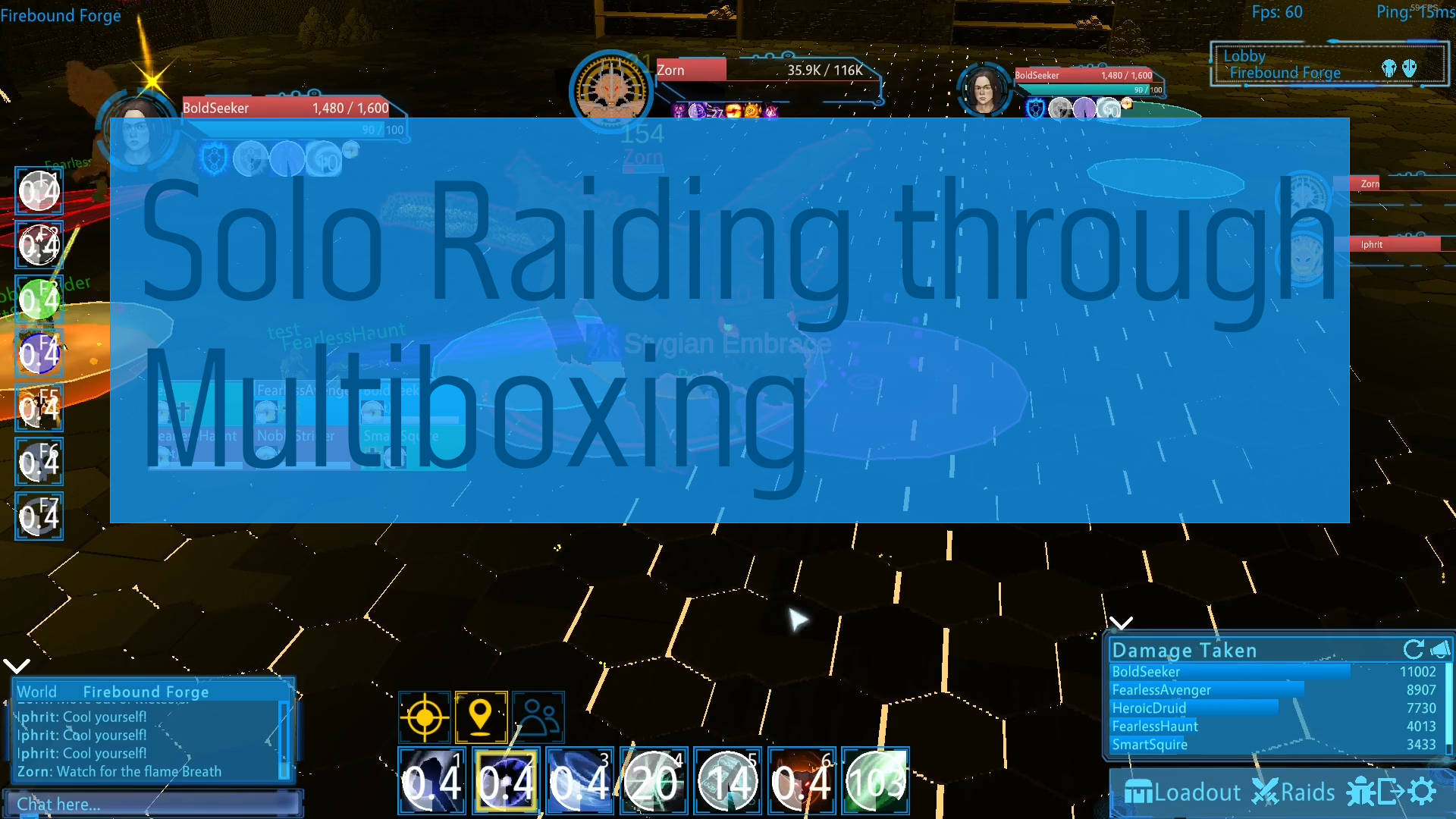 Solo Raiding through Multiboxing